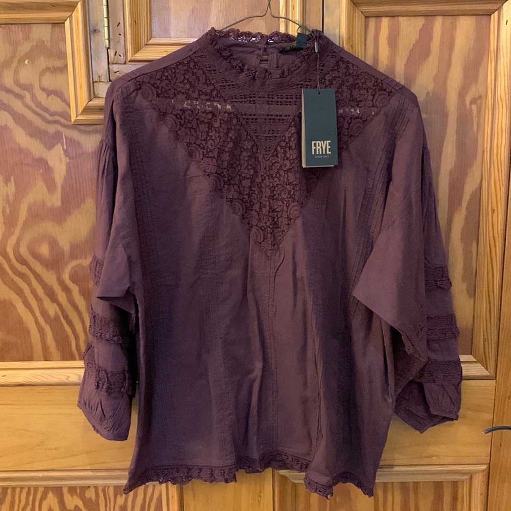 Frye Women's Top in Rich Burgundy